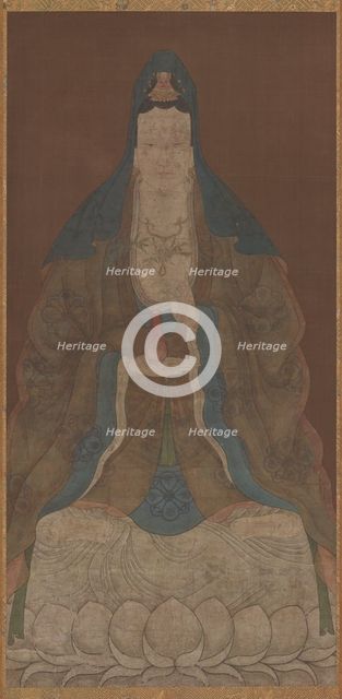 Bodhisattva Avalokiteshvara (Guanyin) with vase and willow twig, Ming dynasty, 1368-1644. Creator: Unknown.