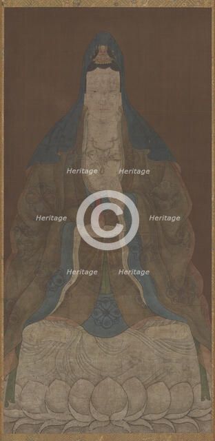 Bodhisattva Avalokiteshvara (Guanyin) with vase and willow twig, Ming dynasty, 1368-1644. Creator: Unknown.