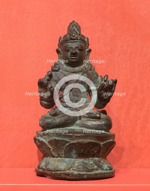 Bodhisattva with Hands in Gesture of Teaching (Vitarkamudra), 9th/10th century. Creator: Unknown.