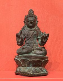Bodhisattva with Hands in Gesture of Teaching (Vitarkamudra), 9th/10th century. Creator: Unknown