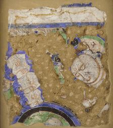 Bodhisattvas and Monks, from Cave 224, 4th-6th century. Creator: Unknown