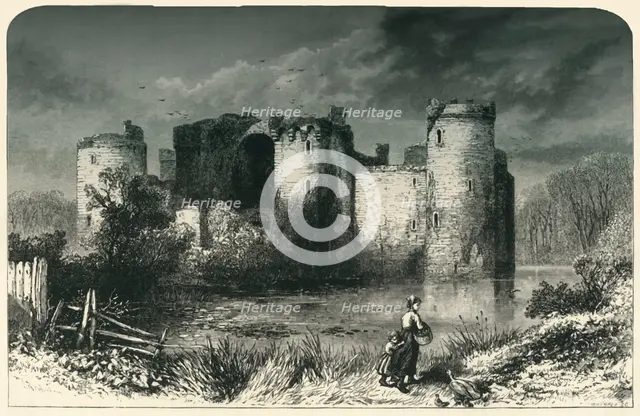 'Bodiam Castle, Sussex', c1870.