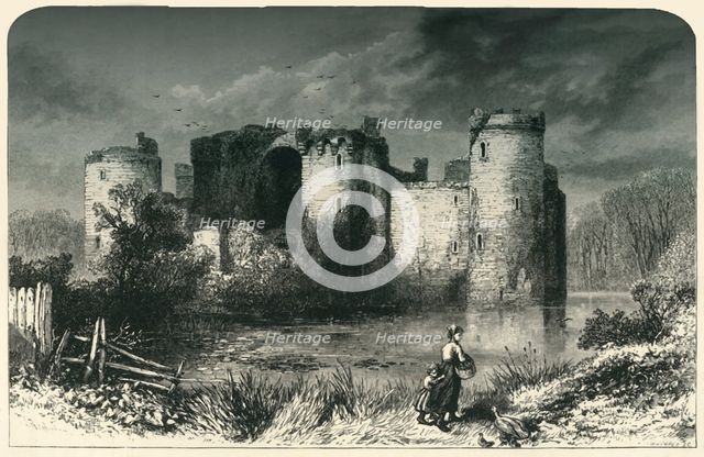 'Bodiam Castle, Sussex', c1870.