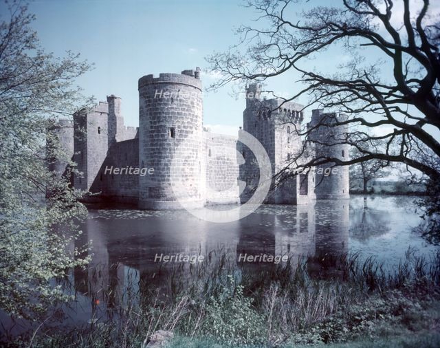 Bodiam Castle, Sussex, c1955. Creator: Arthur Charles Kirby Ware.