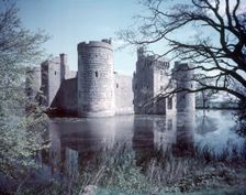 Bodiam Castle, Sussex, c1955. Creator: Arthur Charles Kirby Ware