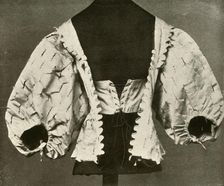 Bodice of white satin slashed and pinked c1620-1640, (1937). Creator: Unknown