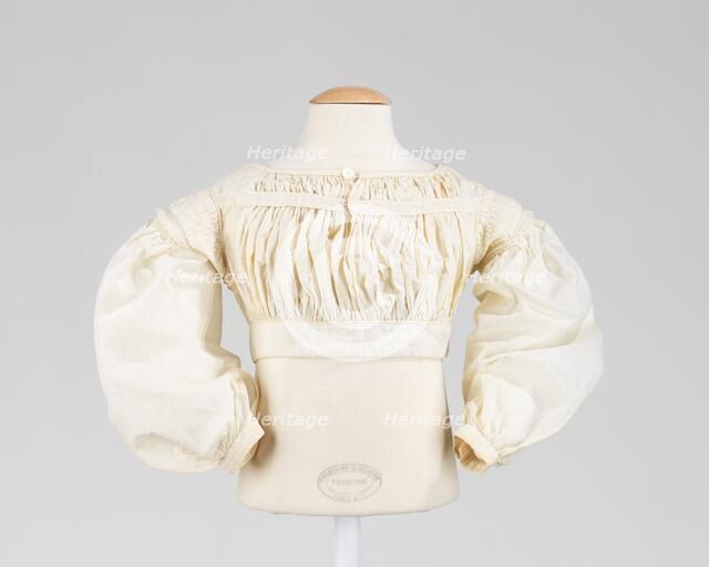 Bodice, American, 1837-40. Creator: Unknown.