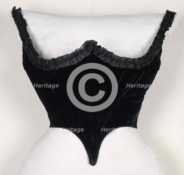 Bodice, American, 1859-70. Creator: Unknown.