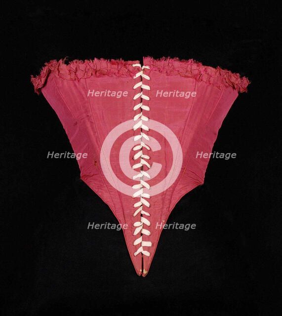 Bodice, American, 1860s. Creator: Unknown.