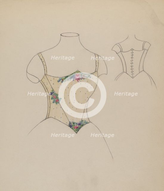 Bodice, c. 1935/1942. Creator: Margaret Knapp.