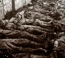 Bodies after attack, c1914-c1918