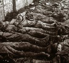 Bodies after attack, c1914-c1918
