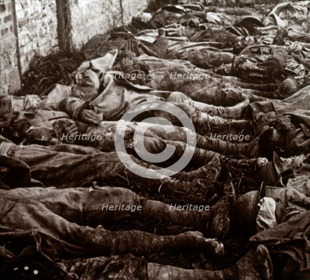 Bodies after attack, c1914-c1918. Artist: Unknown.