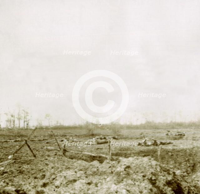Bodies after attack, c1914-c1918. Artist: Unknown.