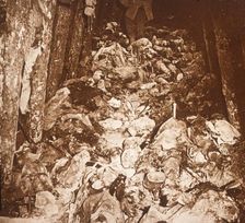 Bodies in tunnels under Mount Cornillet, Champagne, northern France, c1917