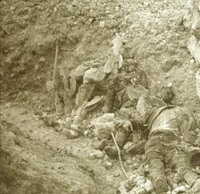 Body of dead soldier, c1914-c1918