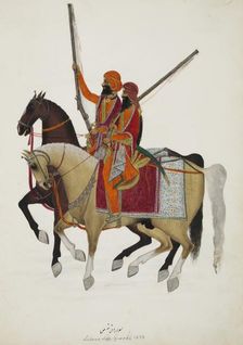 Bodyguard of Ranjit Singh, 1838-39. Creator: Unknown