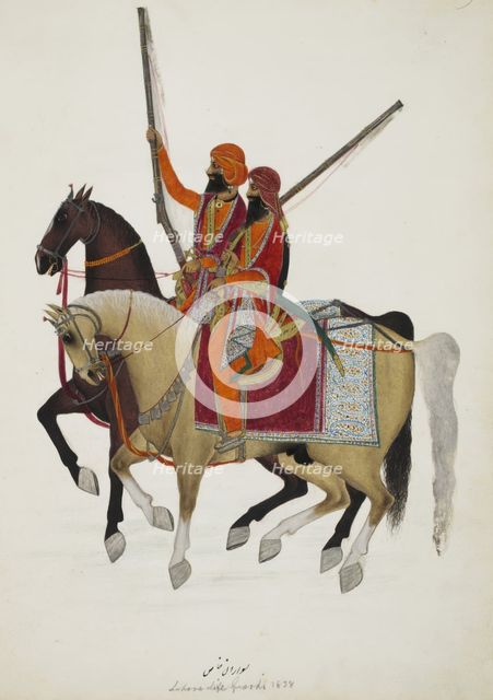 Bodyguard of Ranjit Singh, 1838-39. Creator: Unknown.