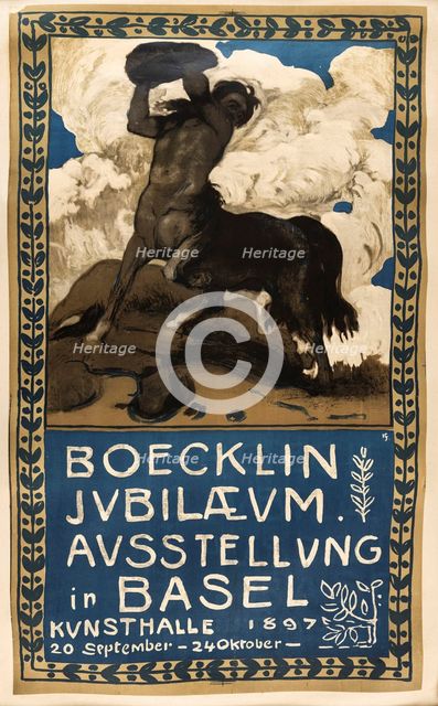Boecklin Anniversary Exhibition in Basel, 1897. Creator: Sandreuter, Hans (1850-1901).