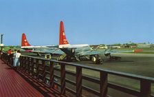 Boeing Stratocruisers at Minneapolis-St Paul Airport, Minnesota, USA, 1955