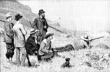 Boer and British Shots: a friendly trial of skill in Swaziland, 1890. Creator: H. F. Davey