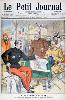 Boer delegation received by General Gallieni, Governor of Madagascar, 1902