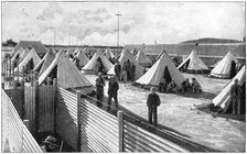 Boer prisoners in a camp at Bloemfontein, 2nd Boer War, 1899-1902