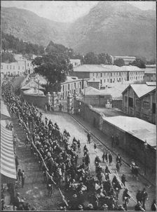 Boer Prisoners of War are still being sent down from Natal 1900. Artist: Leonard Jenks