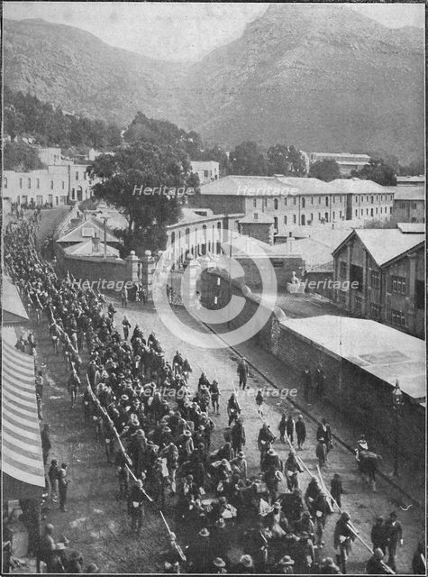 'Boer Prisoners of War are still being sent down from Natal', 1900. Artist: Leonard Jenks.