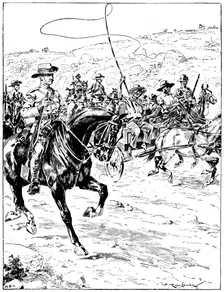 Boer prisoners under escort, 2nd Boer War, 1900