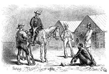 Boers and Kaffirs Cape Colony, South Africa, 19th century. Artist: Pranishnikoff