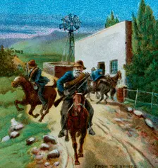 Boers Retreating from a Farmhouse 1900