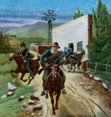 Boers Retreating from a Farmhouse 1900