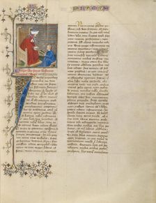 Boethius Instructs a Young Boy in Arithmetic, about 1405. Creator: Unknown