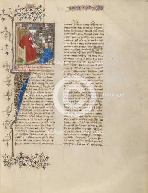 Boethius Instructs a Young Boy in Arithmetic, about 1405. Creator: Unknown.