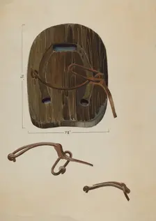 Bog Shoe for Horse, c. 1936. Creator: James Vail