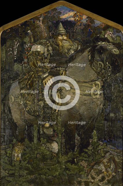 Bogatyr, 1898. Artist: Vrubel, Mikhail Alexandrovich (1856-1910)