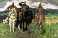 Bogatyrs 1898. Creator: Vasnetsov, Viktor Mikhaylovich (1848-1926)