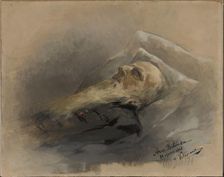 Bohdan Zaleski on His Deathbed, March 31, 1886. Creator: Anna Bilinska