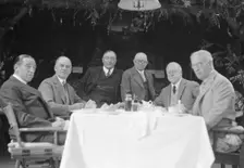 Bohemian Club members, portrait photograph, 1927? Creator: Arnold Genthe