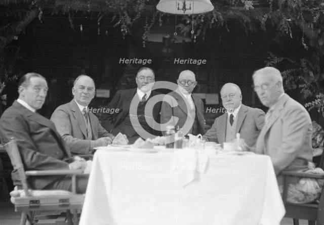 Bohemian Club members, portrait photograph, 1927? Creator: Arnold Genthe.