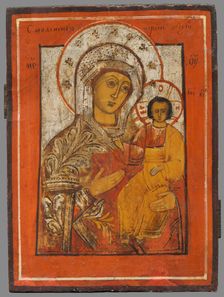 Bohorodicka Smolenská, (Madonna of Smolensk), 1801-1850. Creator: Unknown
