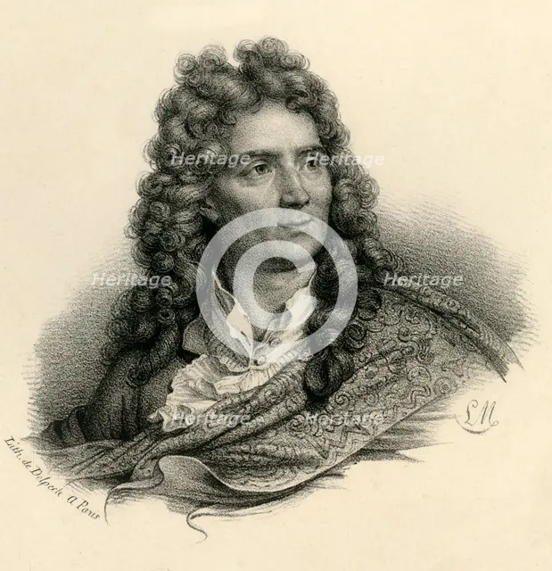'Boileau Despreaux', (1636-1711), c1830. Creator: Francois-Seraphin Delpech.