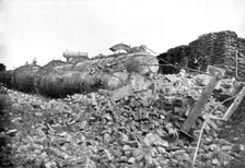 Boiler Explosion near Redcar: portion of a displaced boiler, 1895. Creator: Harold Hood
