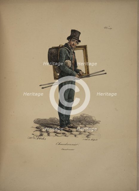 Boilermaker. From the Series "Cris de Paris" (The Cries of Paris), 1815. Creator: Vernet, Carle (1758-1836).