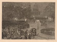 Bois du Monde: Les troubles du quartier Latin, 1882. Creator: Auguste Louis Lepère (French, 1849-1918)