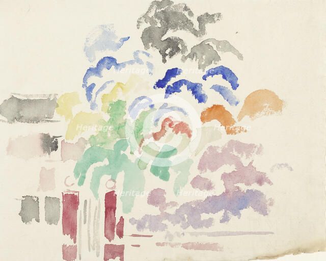 Boitsfort, the gate of the park, 1892-1916. Creator: Rik Wouters.