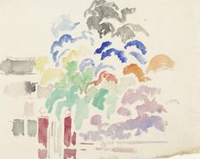 Boitsfort, the gate of the park, 1892-1916. Creator: Rik Wouters