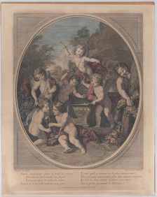 Bold satire in the depths of the forest (Satire audacieux, dans le fond des forets), 1714-39. Creator: Louis Desplaces