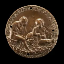Boldù with the Genius of Death [reverse], 1458. Creator: Giovanni Boldu